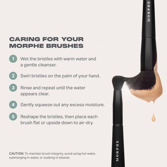 Morphe makeup brushes — 20 piece set with synthetic bristles and case