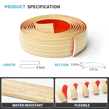 Art3d self adhesive vinyl floor transition strip — versatile laminate floor divider strip