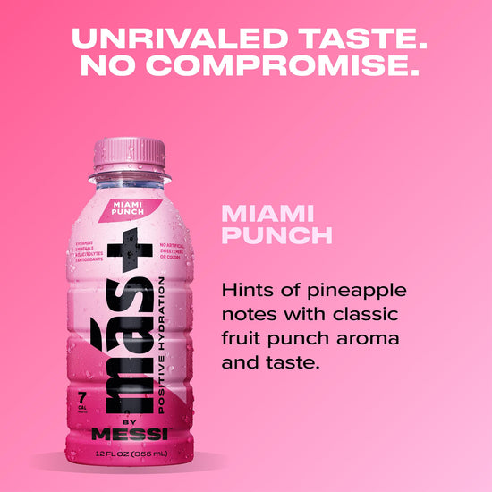 Drink flavored — Más+ by Messi Miami punch and berry multi pack 12-pack 12oz