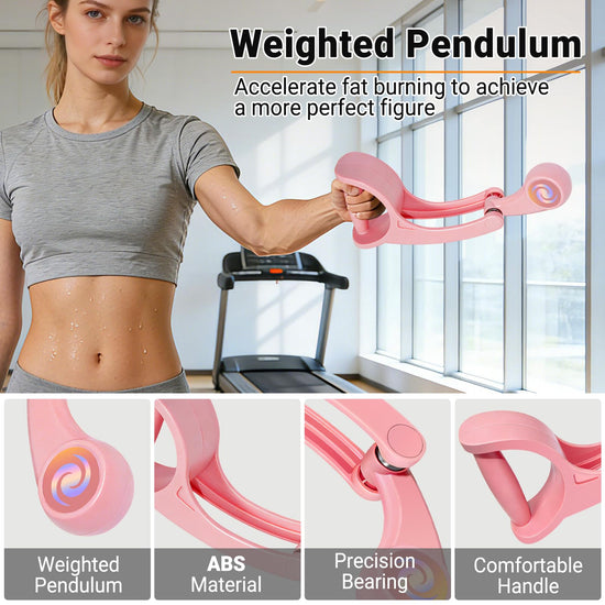 SOHIDAS Arm Workout for Men and Women Weighted Ropeless Battle Rope for Home Gym Arm Trainer Workout Fitness Equipment 360° Hand-Crank Forearm Trainer for Full-Body HIIT, Low-Impact Aerobic Training
