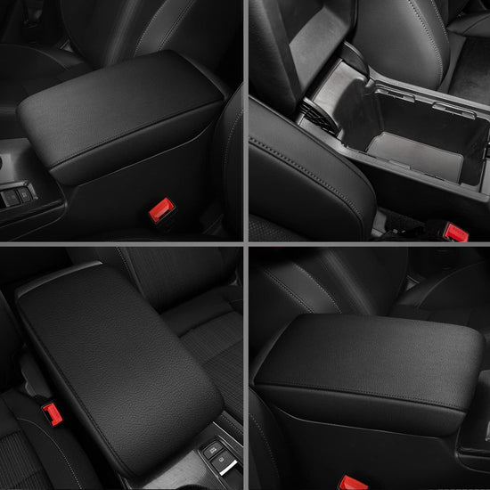 Auto accessory — AOMSAZTO console cover for Volvo XC40 with black stitching 2023-2019