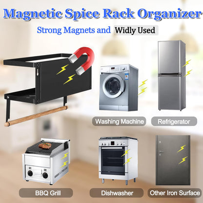 Storage rack — Magnetic spice rack for refrigerator by Dr.BeTree