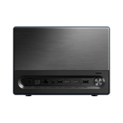 Hisense Laser Projector — 4K Ultra HD resolution and smart features. 79 characters.