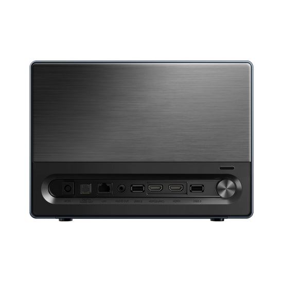 Hisense Laser Projector — 4K Ultra HD resolution and smart features. 79 characters.