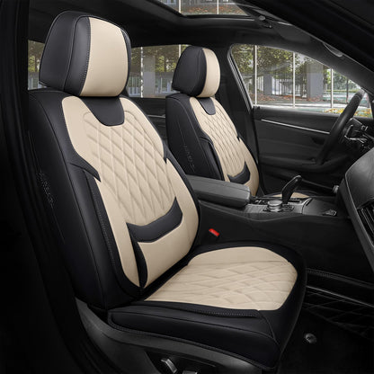 FREESOO vehicle seat cover — Faux Nappa leather with lumbar support and waterproof design