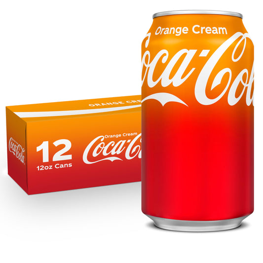 Drink - Coca-Cola orange cream soda pack of 12 cans 12 oz. each