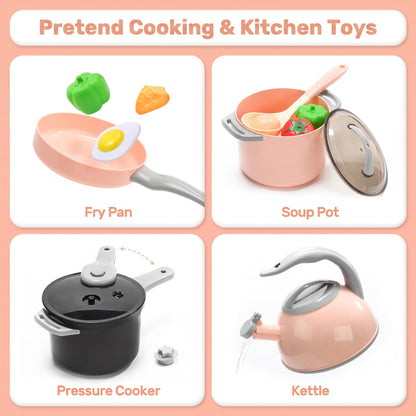 Pretend play toy — Cute Stone kids cooking set