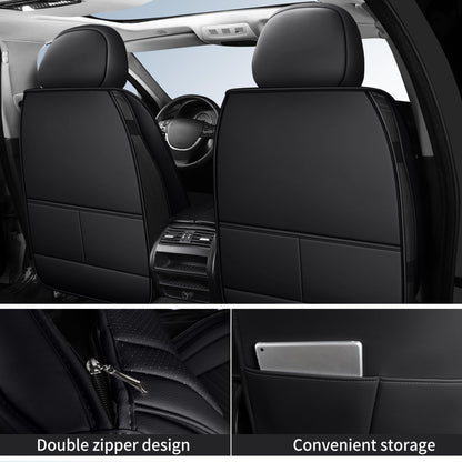 HChengkikz nappa leather car seat covers - waterproof full set for 5 seats