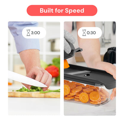 Fullstar food slicer — versatile kitchen gadget with safety glove and multiple functions