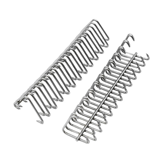 Mechanical belt — Stainless steel fasteners with 24 hooks, 200 strips per box