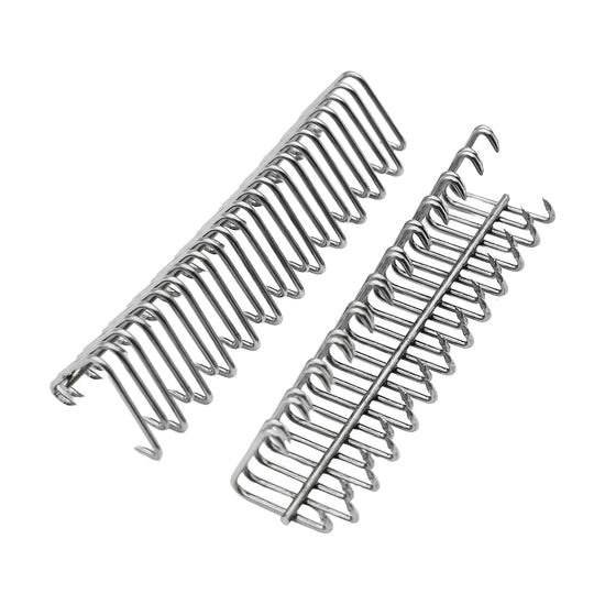 Mechanical belt — Stainless steel fasteners with 24 hooks, 200 strips per box
