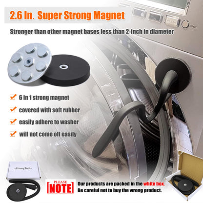 Front load washer door prop - removable door stopper with magnetic base 2.6 inch