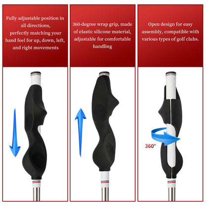 RTOCHG golf grip trainer — silicone swing training aid for right-handed golfers