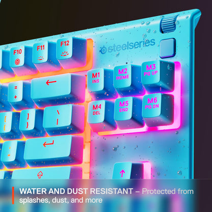 SteelSeries RGB gaming keyboard — Tenkeyless design with 8-zone illumination.