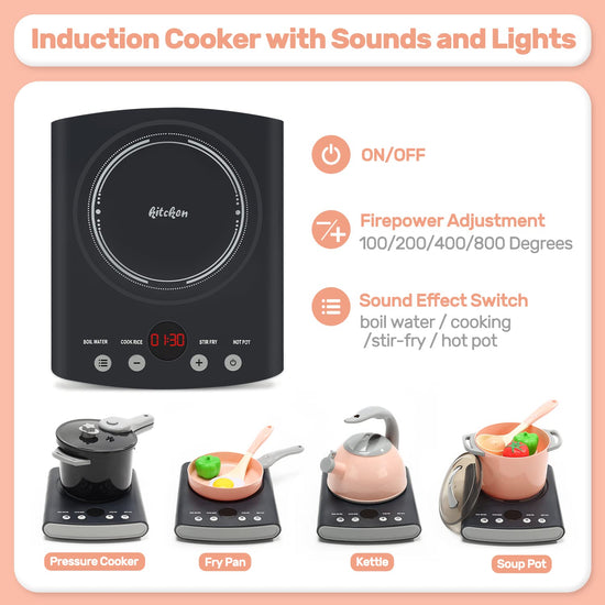 Pretend play toy — Cute Stone kids cooking set