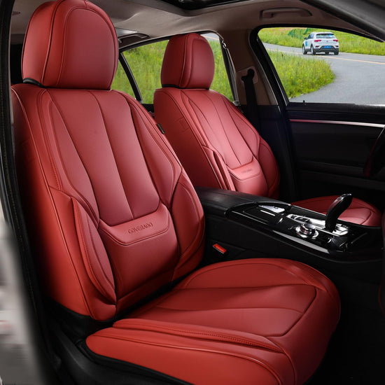 Coverado seat covers — Waterproof nappa leather car seat covers for front seats