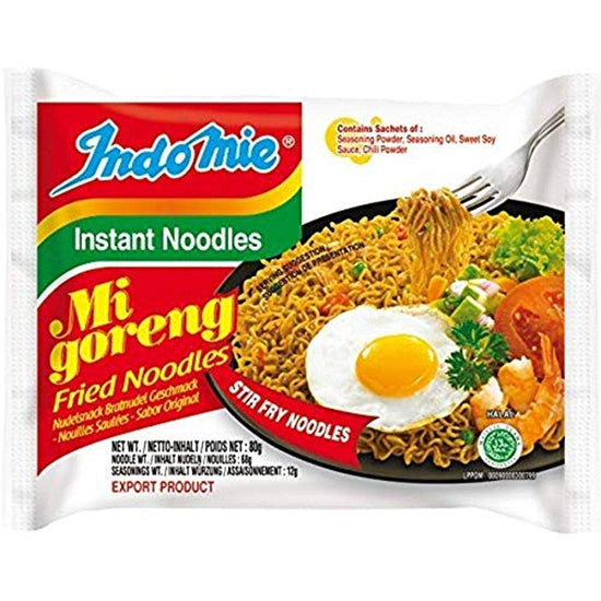 Indomie noodles — Mi goreng instant stir fry variety