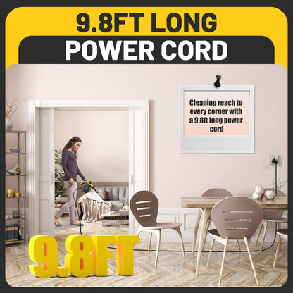 Steam cleaner — Handheld with safety lock and 10 accessories for versatile use