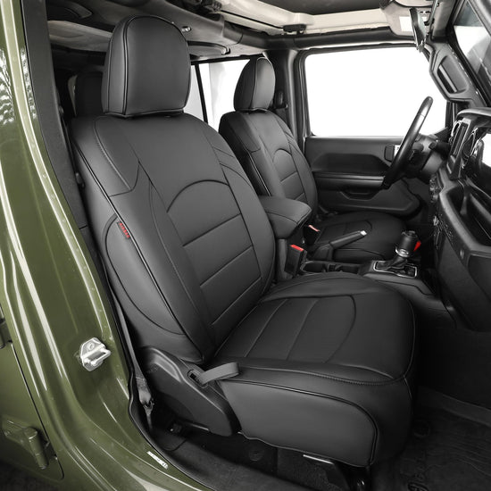 EKR vehicle seat cover — Custom fit faux leather for Jeep Wrangler 2018-2026