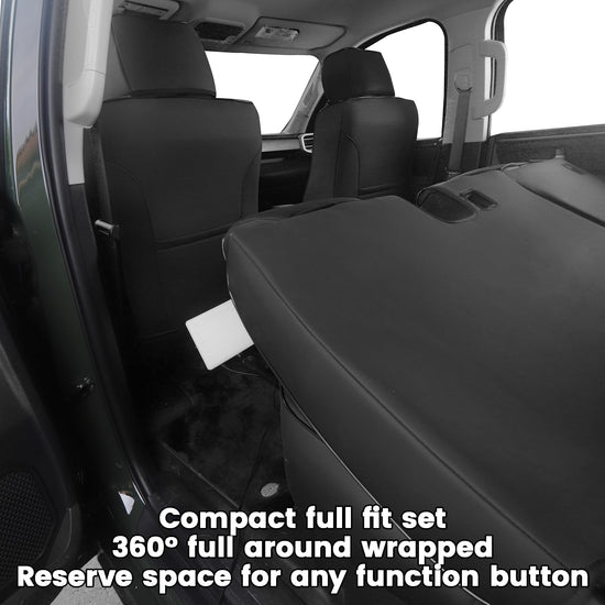 HKZ vehicle seat covers - Custom fit leather for Toyota Tundra 2022-2026 CrewMax and Double Cab