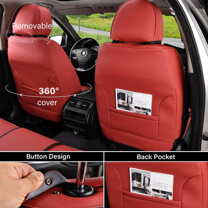 Coverado seat covers — Waterproof nappa leather car seat covers for front seats