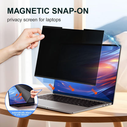GUDTEKE 2Pack Magnetic 14 Inch Laptop Privacy Screen 16:10 Aspect Ratio, Removable Anti-Blue/Glare Protector Film, Anti Spy Desktop Security Private Filter 14in