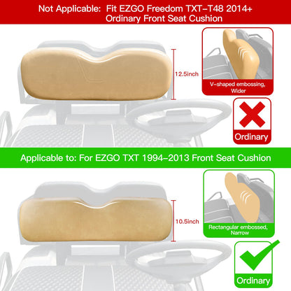 NOKINS golf cart seat cover kit — fits EZGO TXT 1994-2013 and RXV OEM front seats