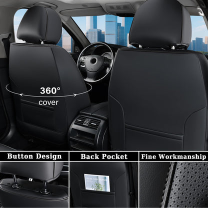 Coverado car seat cover — premium nappa leather with embossed pattern and waterproof design