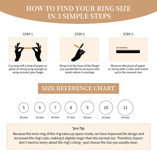 Canboer ring set — 14K gold plated interlocked stackable rings for women