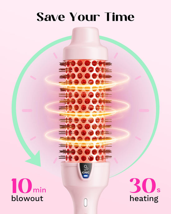 Wavytalk thermal brush - 1.5 inch round brush with negative ions for shiny hair