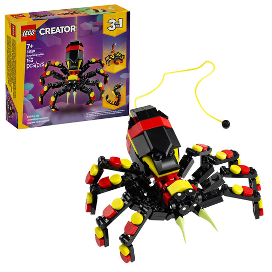 LEGO Creator 3 in 1 Wild Animals toy - 3 build options: spider, scorpion, snake - 31159