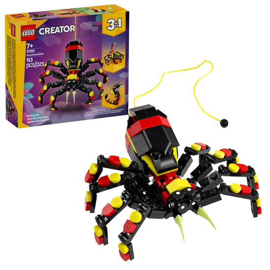 LEGO Creator 3 in 1 Wild Animals toy - 3 build options: spider, scorpion, snake - 31159
