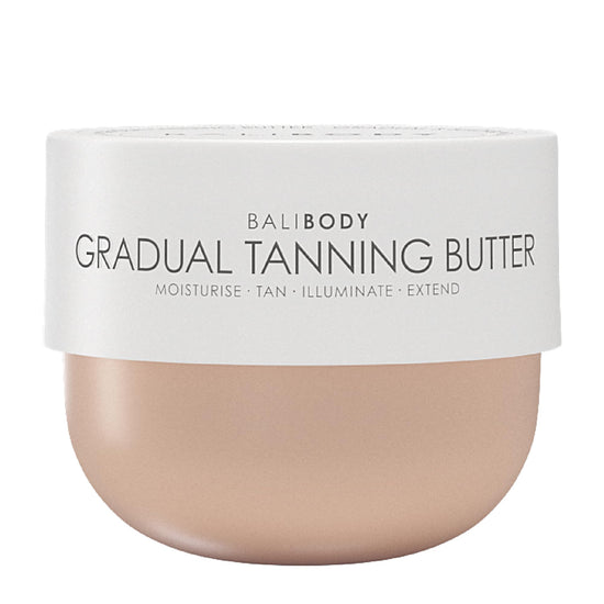 Bali Body Gradual Tanning Butter | Self Tanner Body Butter for a Natural, Streak-Free Self Tan | Buildable Glow | Sunless Tanner, Cruelty-Free, Non-Toxic (200 ml/6.76 fl oz)