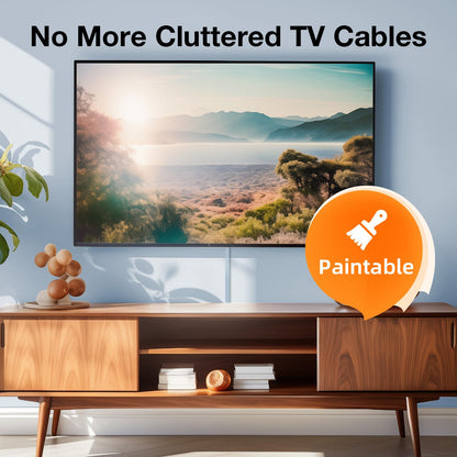 Delamu cord management cover - paintable cable concealment system for home office
