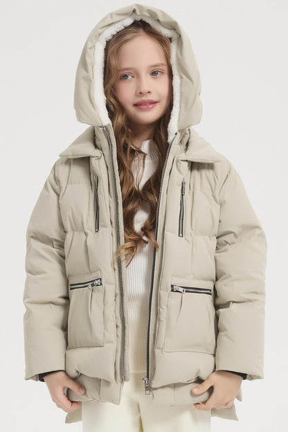 Orolay children hooded down coat - Quilted puffer jacket for winter wear