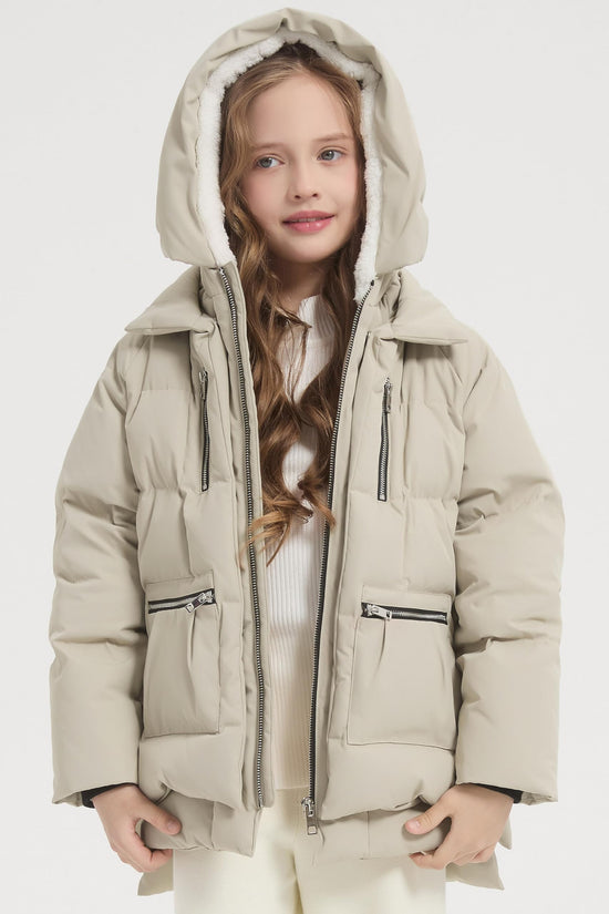 Orolay children hooded down coat - Quilted puffer jacket for winter wear