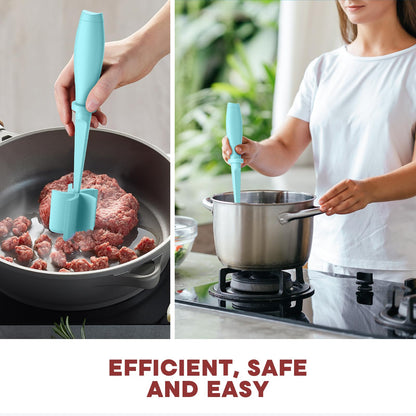 Meat chopper — premium heat resistant smasher for ground beef and burgers