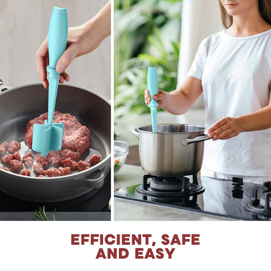 Meat chopper — premium heat resistant smasher for ground beef and burgers