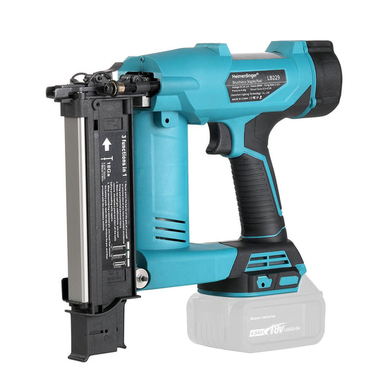 3-in-1 Cordless 18GA Brad Nailer & Stapler for Makita 18V Battery
