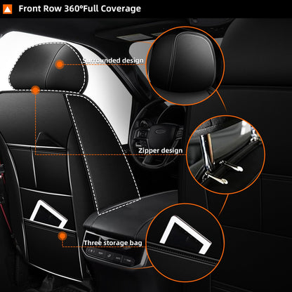 AOMSAZTO vehicle seat cover - waterproof leather cushions for Ford Expedition 2011-2021