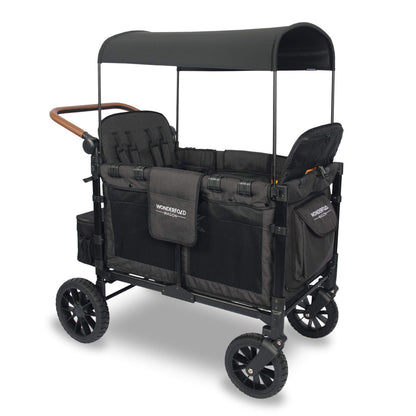 Wonderfold W4 Luxe stroller — collapsible wagon with 4 seats and sun canopy