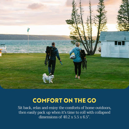 GCI Outdoor chair — rocking design for camping use.
