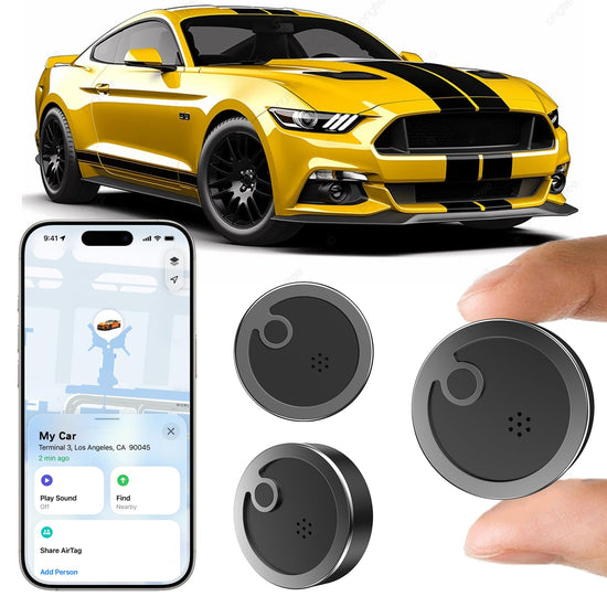 Agvsre GT36 Electroplating GPS Tracker,No SIM Card Required and no Monthly fee. Compatible with iOS and Android Systems - 202 Card Needed.20