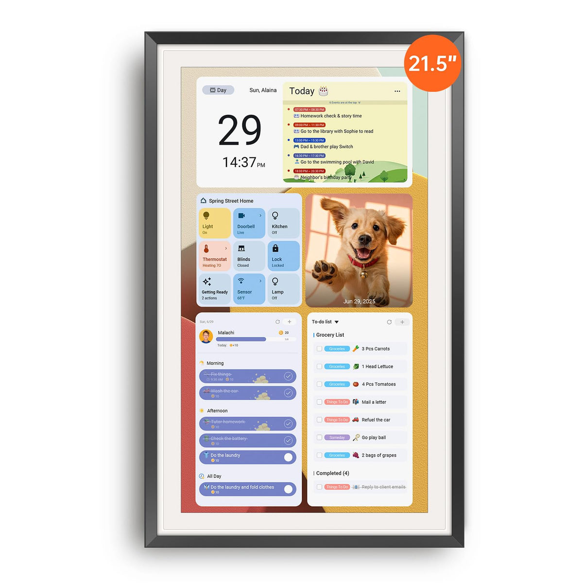 ApoloSign digital calendar - dual mode with Google Play and multi-calendar sync
