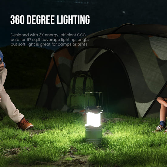 Lichamp LED camping lantern — portable battery powered light for emergencies