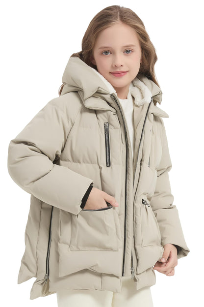 Orolay children hooded down coat - Quilted puffer jacket for winter wear