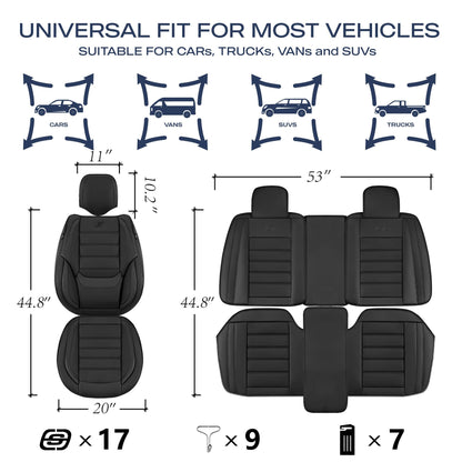 Skechers vehicle seat cover — Memory foam waterproof protection for front seats