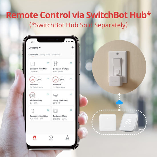 Switchbot electronic switch - Smart button pusher with app control and no wiring
