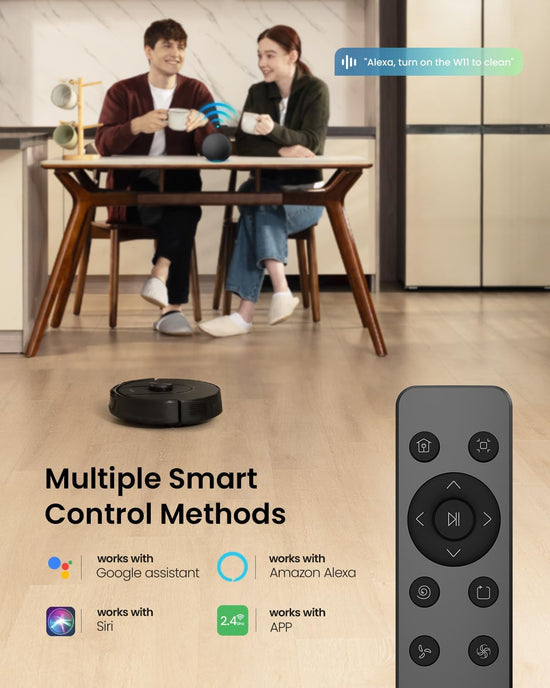 PSUK W11 robotic vacuum cleaner — Self-emptying with LiDAR navigation and mapping