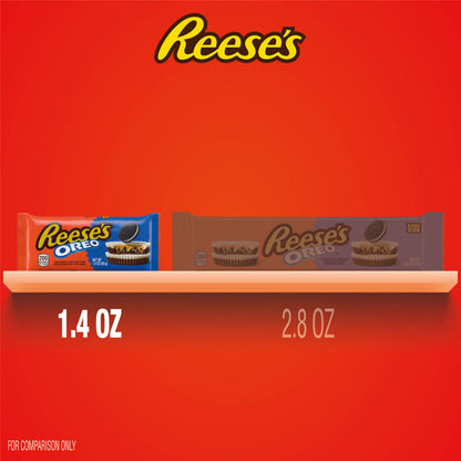 Chocolate candy — Reese's Oreo peanut butter cups in milk chocolate and white creme, 24 count
